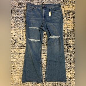 Express Dark Blue Flare Jeans